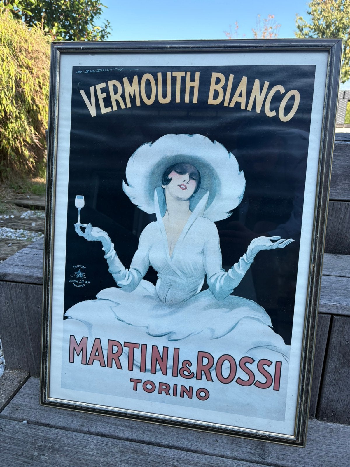 Affiche van Martini Rossi, Ophalen, Gebruikt