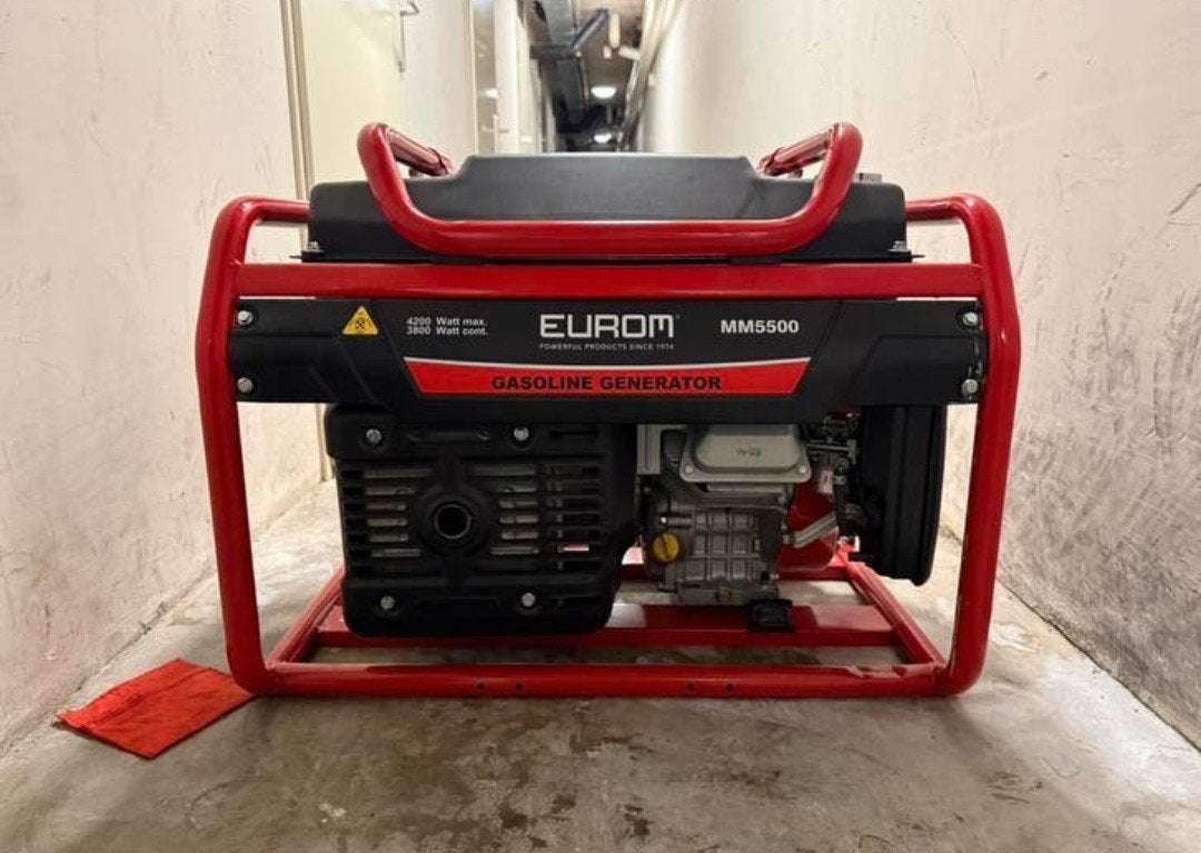 eurom mm5500 generator in nieuwstaat!, Doe-het-zelf en Bouw, Ophalen of Verzenden, Benzine