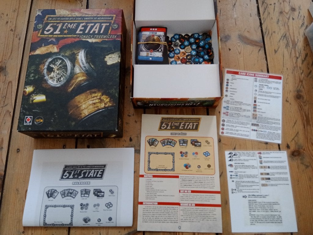 51st State board game, Franstalig, Enlèvement