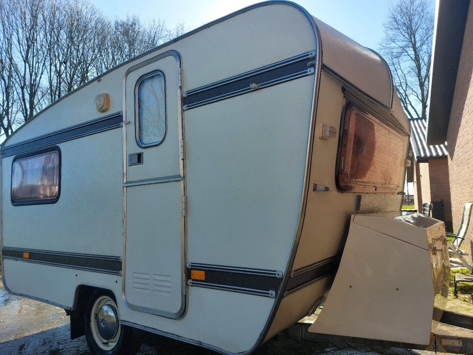 Tk Otten caravan. Keuringsvrij. Bj 1981.750,kg, Particulier, Toit relevable