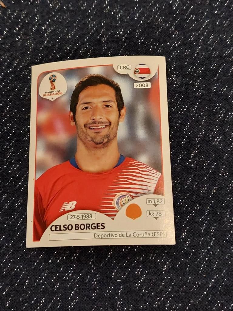 Panini / Sticker / Celso Borges / Costa Rica / WK 2018, Verzenden, Nieuw, Poster, Plaatje of Sticker
