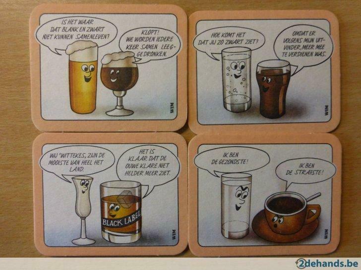 7 bierviltjes    csc vormingswerk  lust geen racisme, Collections, Enlèvement ou Envoi, Utilisé