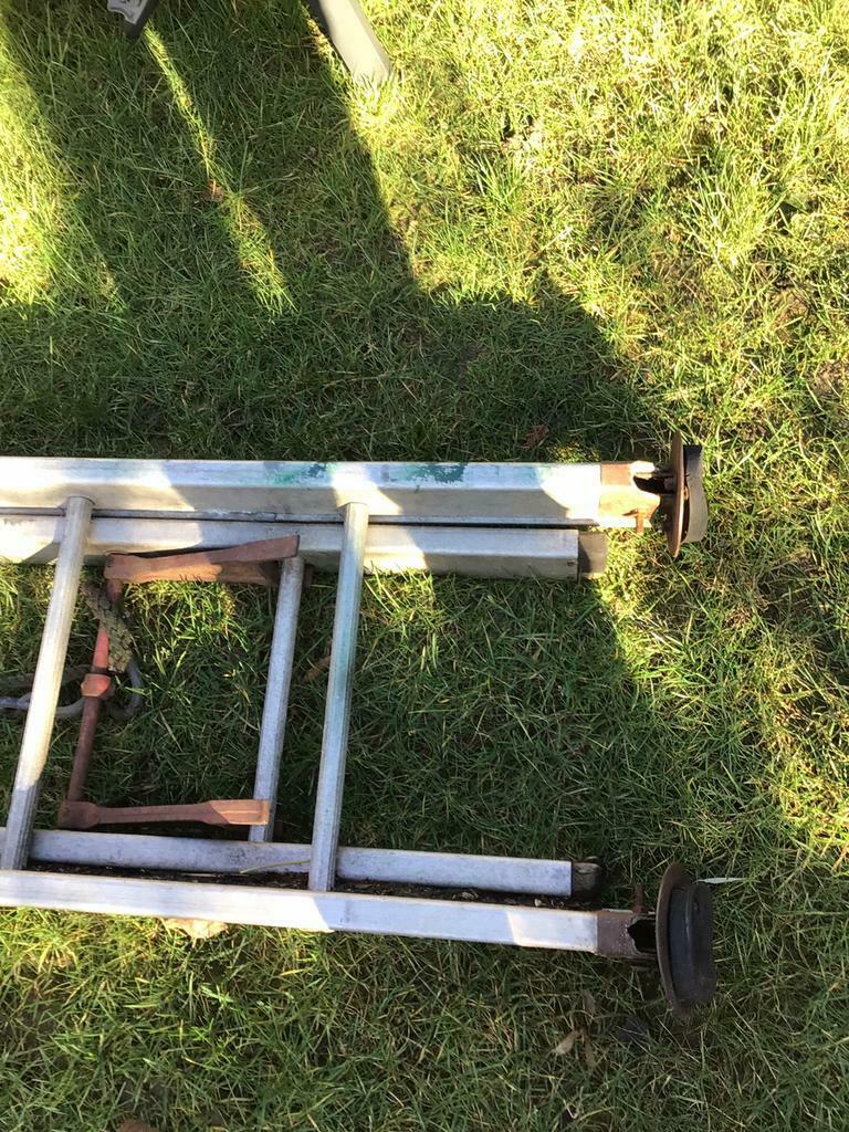 Ladder 7meter lang dubbel ,zeer zwaar aluminium, Enlèvement ou Envoi, Comme neuf