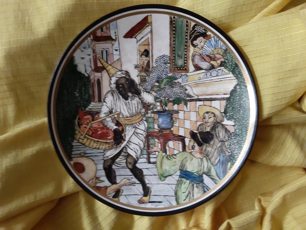 Ancienne assiette décor Chinois, Enlèvement ou Envoi