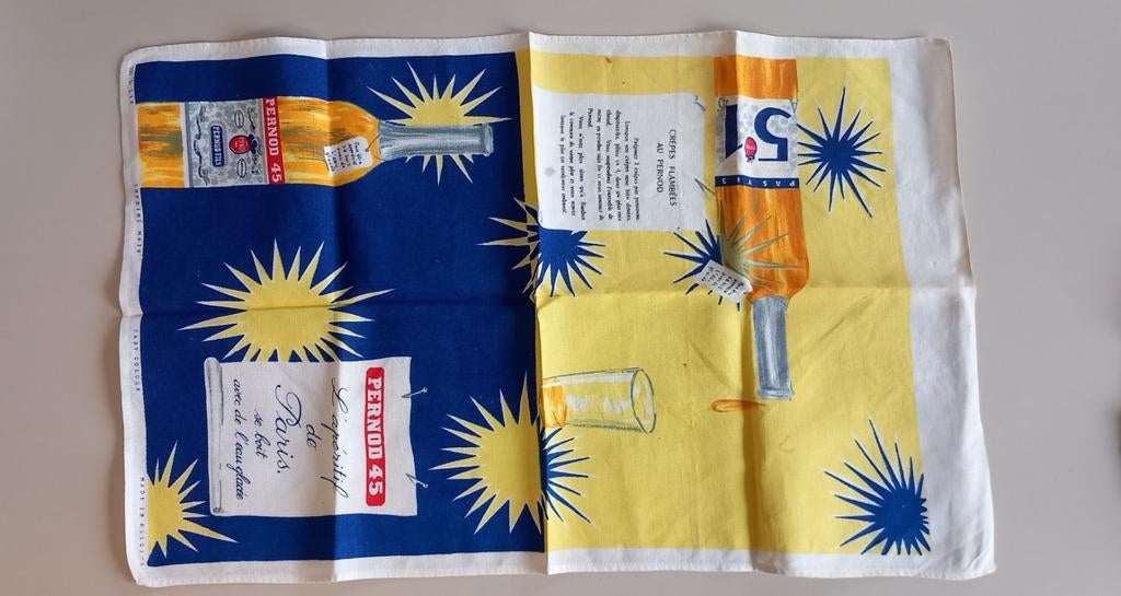 Ancien tapis de jeu Pastis 51 Pernod 45, Collections, Enlèvement ou Envoi, Utilisé