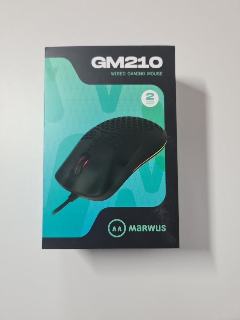 GM210 Marwus Gaming Mouse - muis, Rechtshandig, Muis, Marwus, Gaming muis