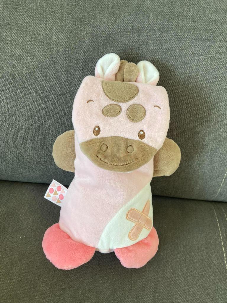Nattou activiteitenknuffel roze giraf zo goed als nieuw, Ophalen of Verzenden, Zo goed als nieuw, Overige typen