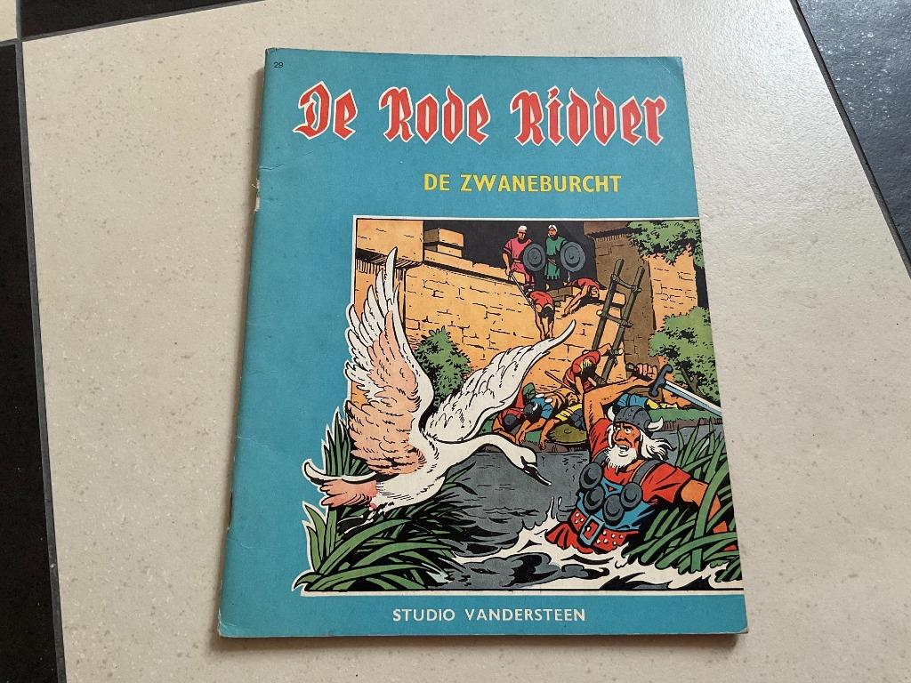 Strip De rode ridder 29 Zwaneburcht Eerste Druk Vandersteen, Une BD, Enlèvement ou Envoi, Willy Vandersteen