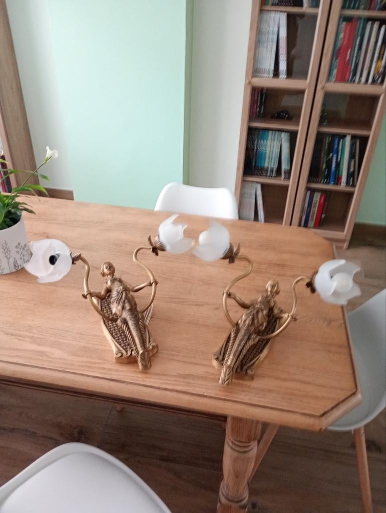 bronzen wandkandelaars, Ophalen