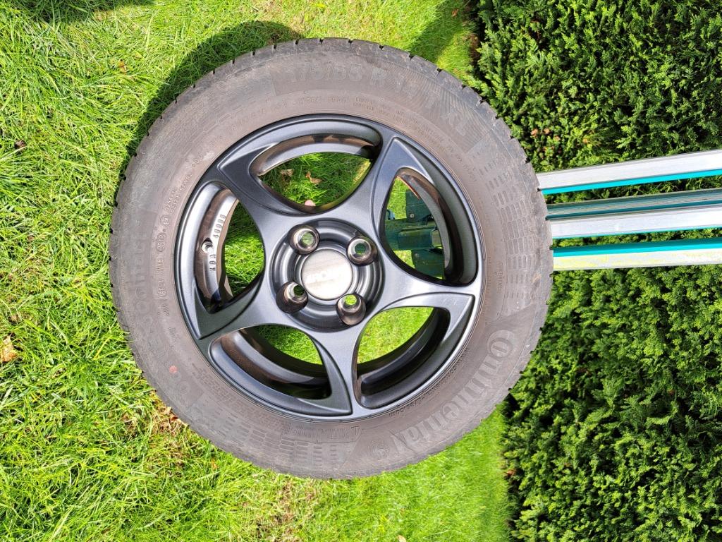 AUTO VELGEN + ZOMERBANDEN, 14 pouces, 175 mm, Véhicule de tourisme, Pneus été