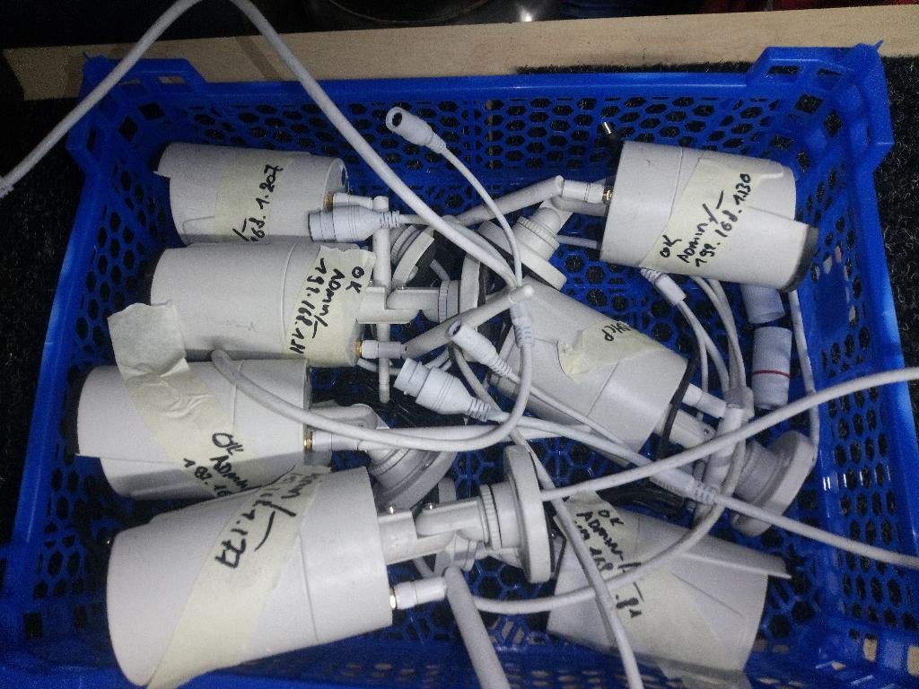 set van 7 IPC ip cameras, Enlèvement, Comme neuf, Caméra extérieure