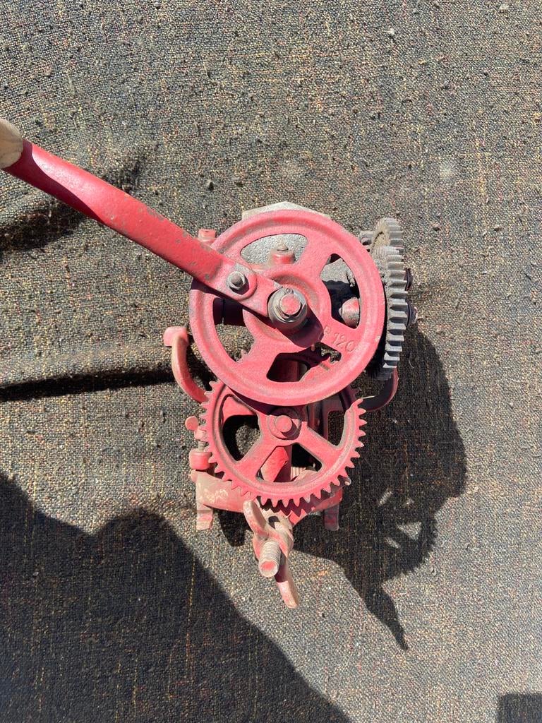 1880-1930 hand slijpmachine bank slijper mey zwengel, Antiek en Kunst, Ophalen