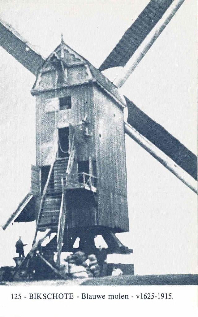 Bikschote - Blauwe molen, Ophalen of Verzenden, 1960 tot 1980, Ongelopen, West-Vlaanderen