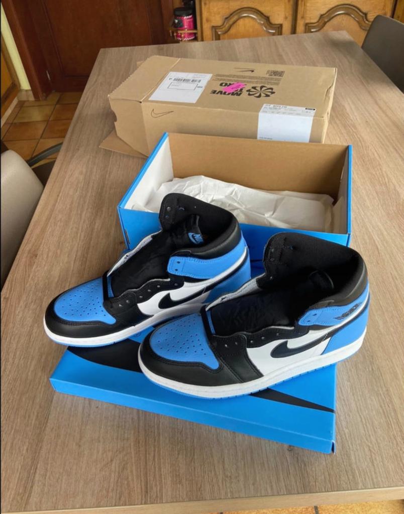 Nike Air Jordan 1 Retro High schoenen UNC toe UB maat 43, Ophalen, Blauw, Nike, Nieuw