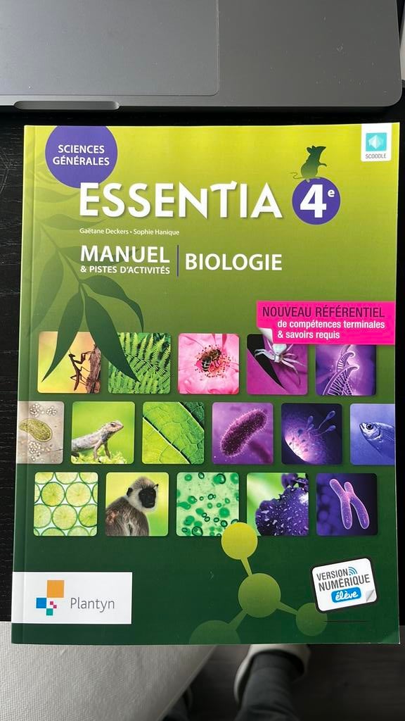 Essentia 4 manuel biologie, Neuf, Enlèvement ou Envoi, Plantyn, Biologie