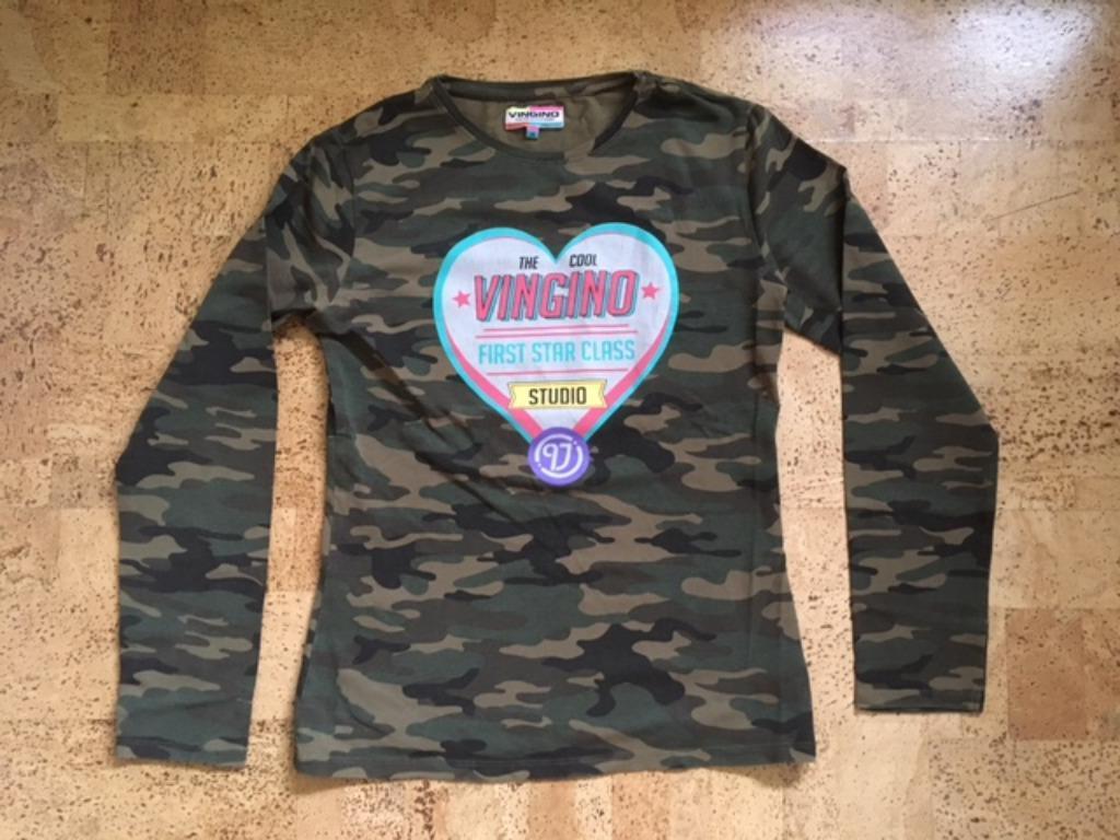 Vingino Camouflage longsleeve 14j, Enfants & Bébés, Vêtements enfant | Taille 164, Enlèvement ou Envoi, Chemise ou À manches longues