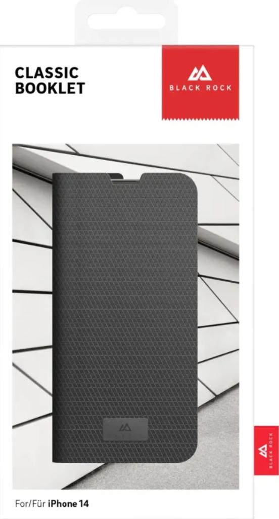 Couverture de livret pour iPhone 14, Black Rock noir classiq, Envoi, Neuf, IPhone 14