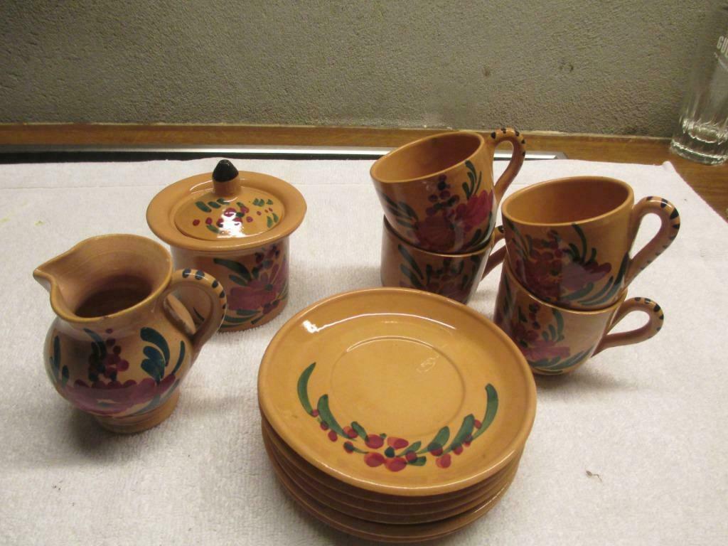 terracotta serviesje, Ophalen of Verzenden, Gebruikt, Bruin, Overige typen