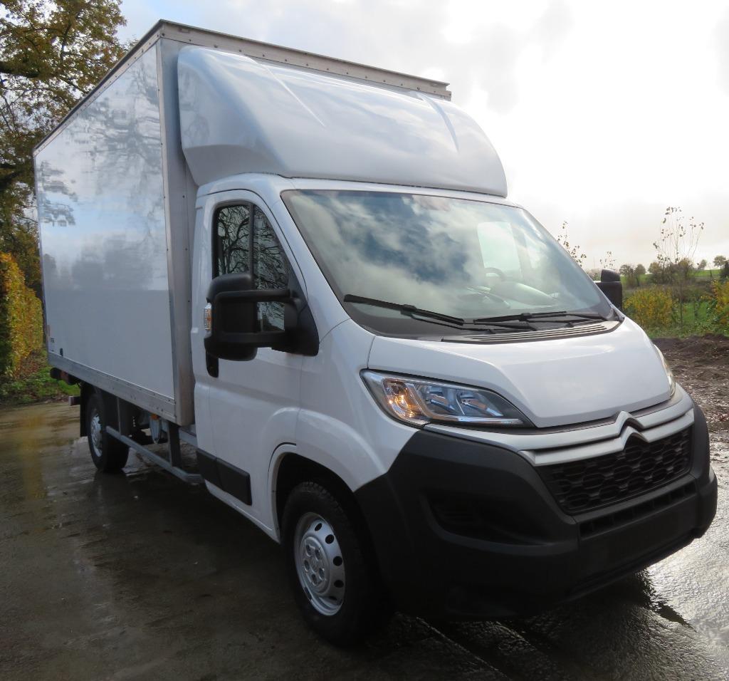 Citroën jumper 2.0blue HDI  - bak + klep - 104.738km - 2019, Entreprise, Boîte manuelle, Entretenue par le concessionnaire, Noir
