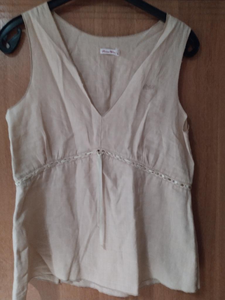 Beige Topje River Woods, Kleding | Dames, Blouses en Tunieken, Maat 38/40 (M), River Woods, Beige, Ophalen of Verzenden