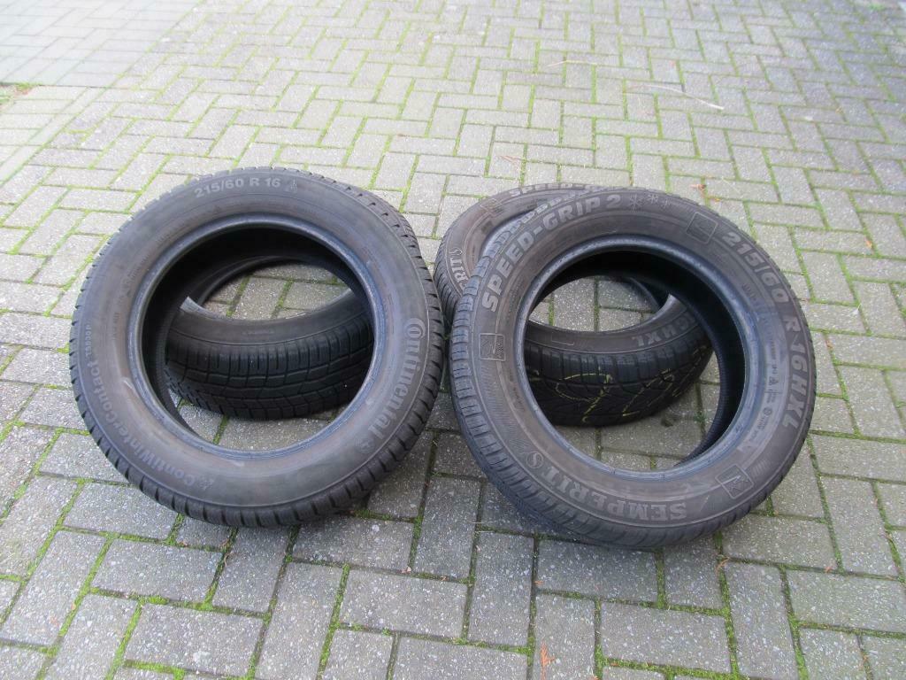 Winterbanden auto 215/60 R16, Auto-onderdelen, Banden en Velgen, Ophalen, 16 inch, Winterbanden, Band(en)