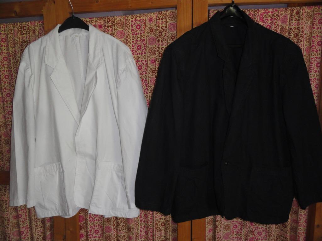 Deux blazers été homme, Sans marque, Enlèvement ou Envoi, Blanc, Taille 52/54 (L)