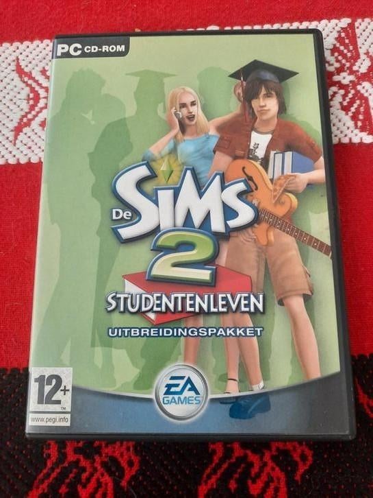 PC CD-Rom De Sims 2 Studentenleven Uitbredingspakket, Games en Spelcomputers, Ophalen of Verzenden, Gebruikt