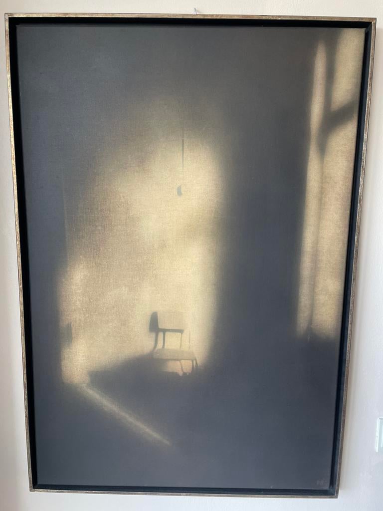 Peinture (aérographe sur toile) Nikolai Makarov : « Chaise », Enlèvement