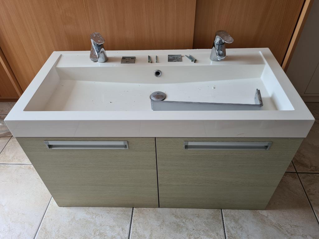 Ensemble de meubles de salle de bain, Maison & Meubles, Moins de 100 cm, Meuble lavabo, Enlèvement, Utilisé