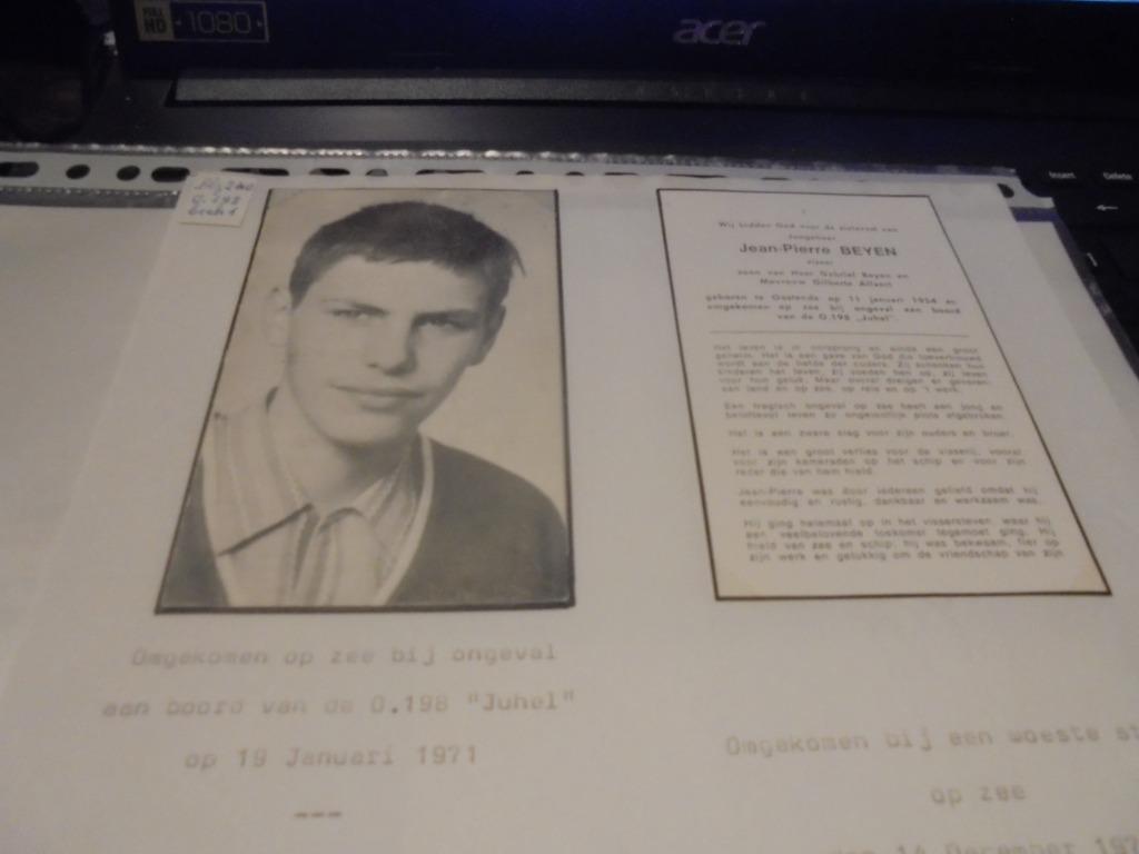 dp visser, Enlèvement ou Envoi, Image pieuse