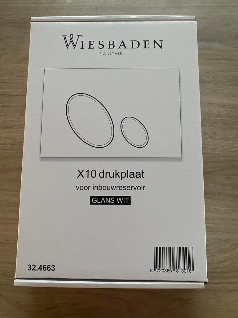 Drukplaat inbouwtoilet, Ophalen of Verzenden, Nieuw, Toilet