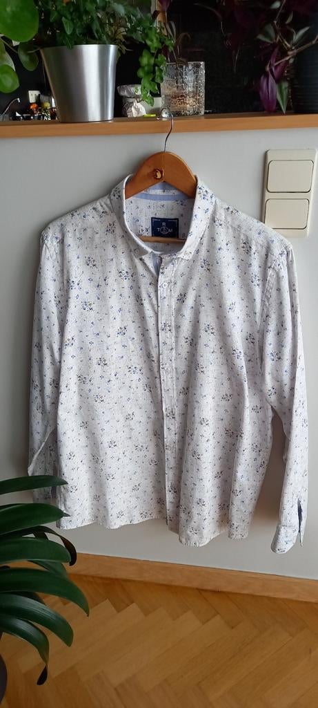Chemise fleurie. XXL.  TRM, Vêtements | Hommes, Enlèvement ou Envoi, Comme neuf, Blanc