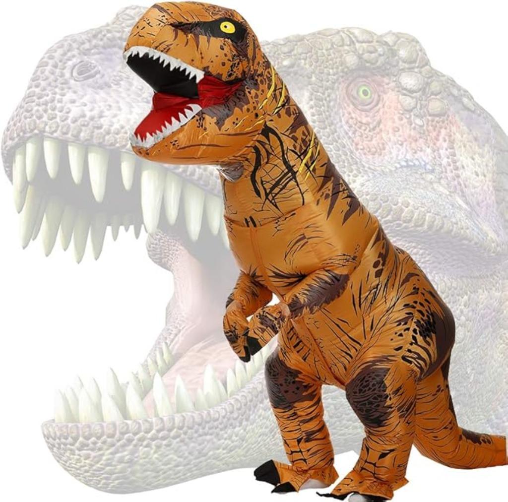 Opblaasbaar dinosauruskostuum | party kostuum | Nieuw, Overige kleuren, -, Verzenden, -
