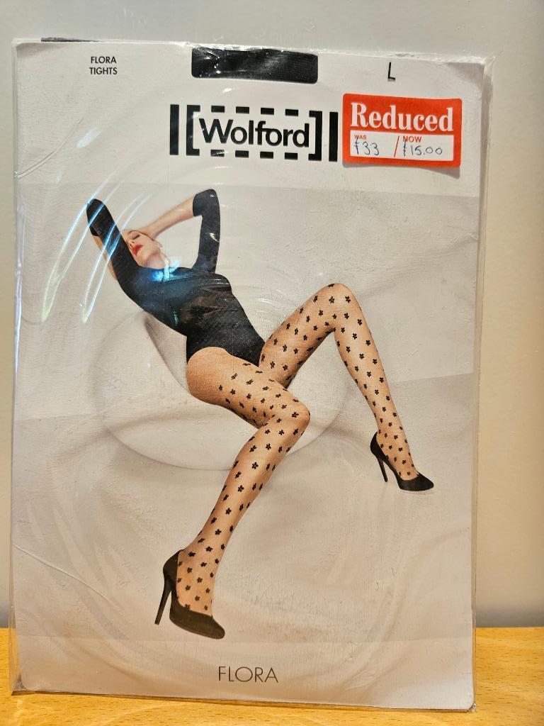 Wolford Flora panty - zwart - L, Kleding | Dames, Zwart, Nieuw, Ophalen of Verzenden, Maat 44/46 (L)
