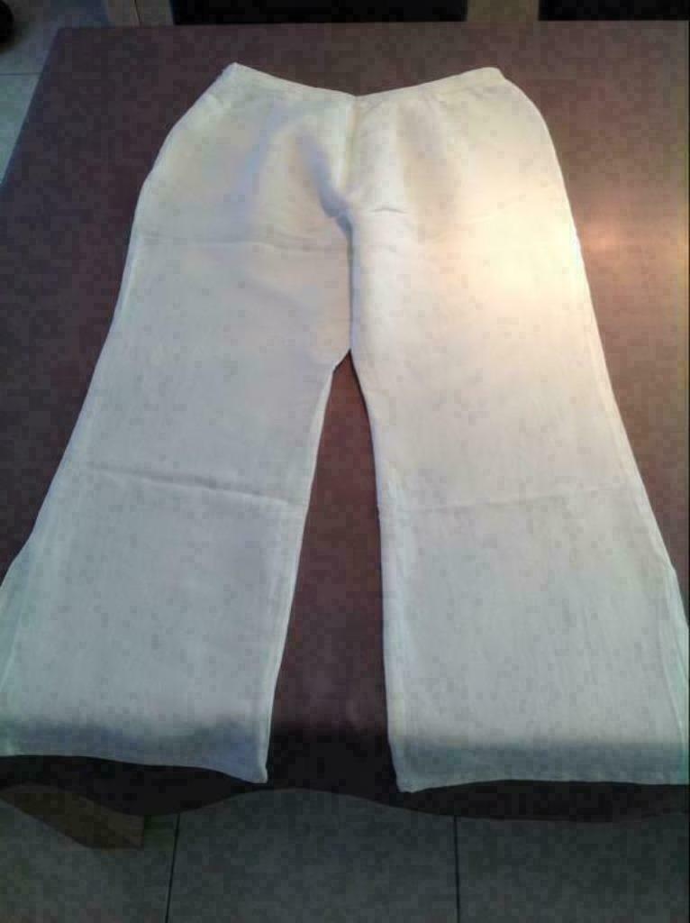 Lichte witte zomerbroek small, Ophalen of Verzenden