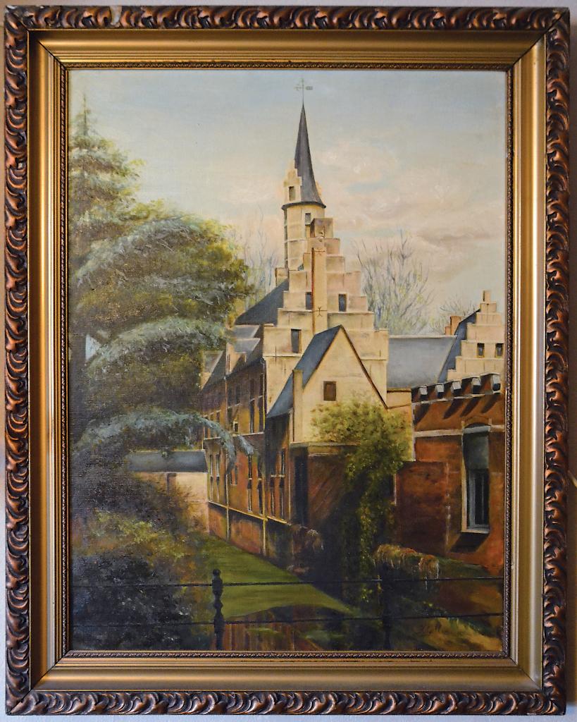 Mechels Vlietje olieverf schilderij, Ophalen