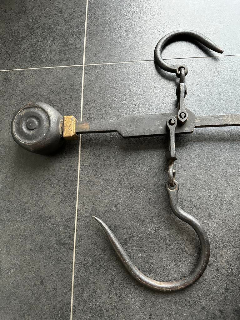 Antieke weegstang hang weegschaal Romeinse balans, Ophalen