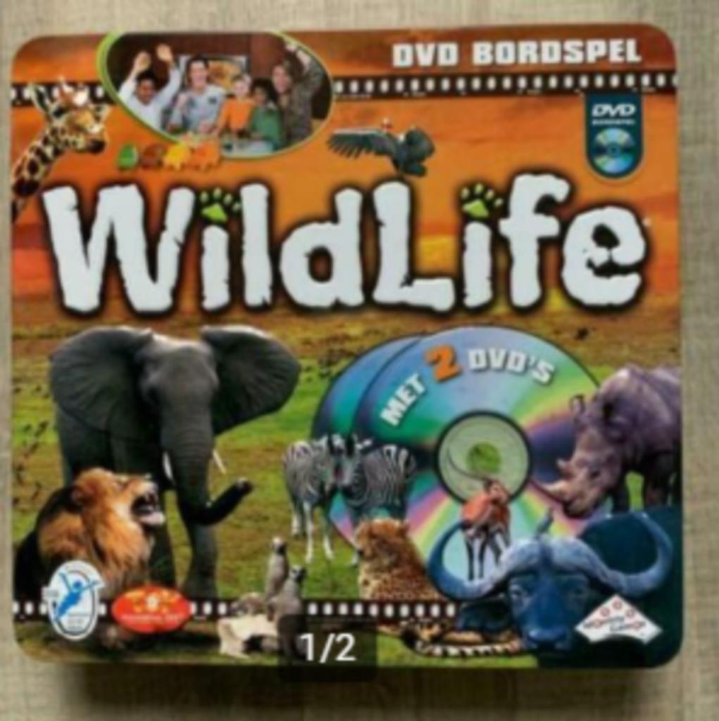 bordspel Wildlife met 2 dvd's, Hobby & Loisirs créatifs, Jeux de société | Jeux de plateau, Enlèvement ou Envoi