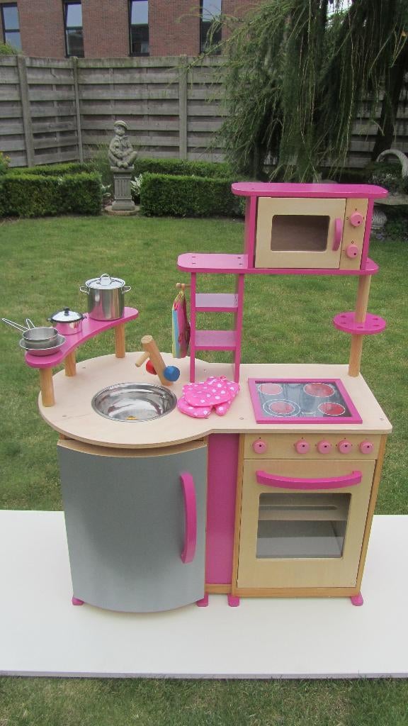 Howa kwaliteitsvol houten speelkeuken deluxe, Kinderen en Baby's, Ophalen, Zo goed als nieuw, Hout, Speelkeuken