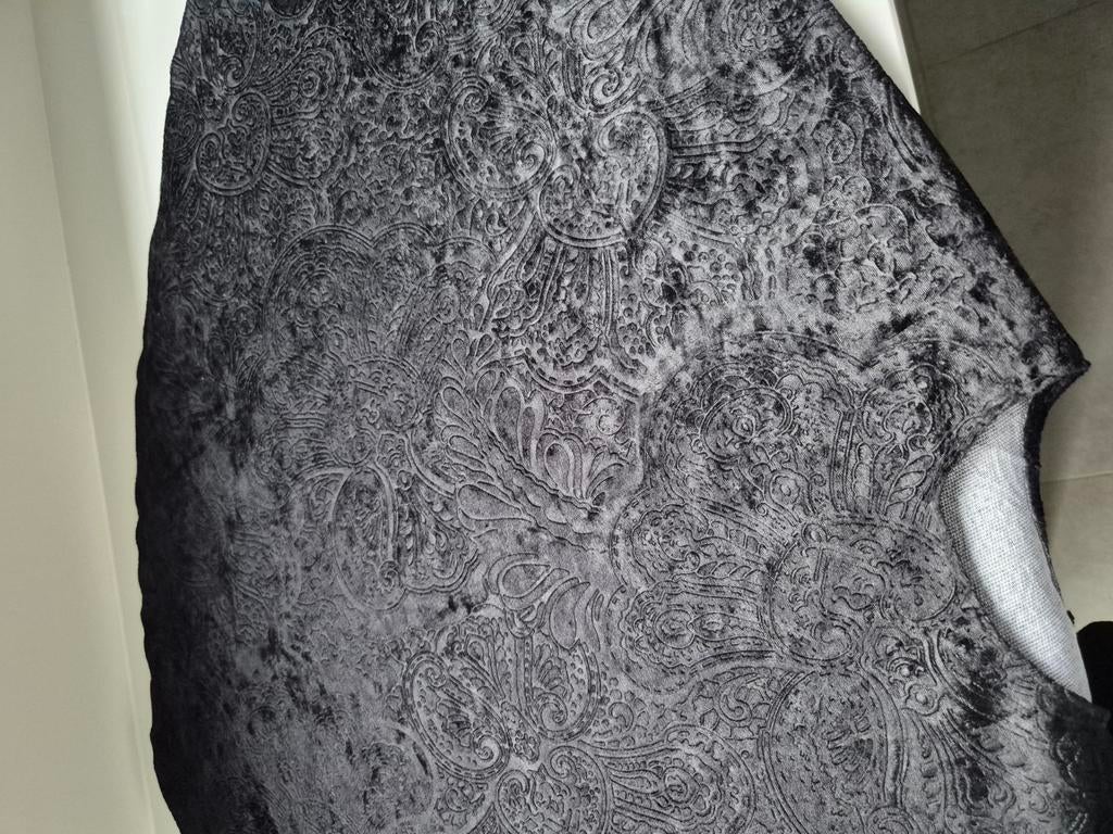 Grote Kerstboomrok zwart fluweel 120 cm, Ophalen of Verzenden, Zo goed als nieuw