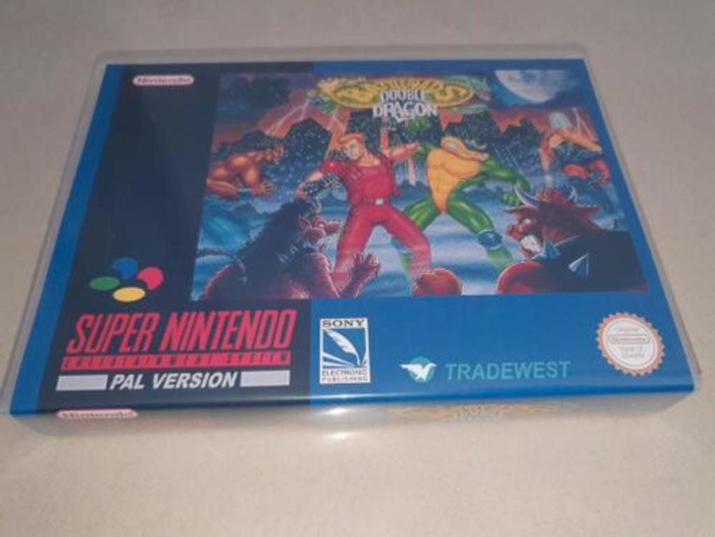 Battletoads Double Dragon SNES Game Case, Envoi, Comme neuf