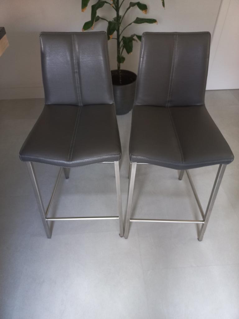 Barkrukken xooon, Huis en Inrichting, Barkrukken, Ophalen, Gebruikt, 60 tot 90 cm, Metaal