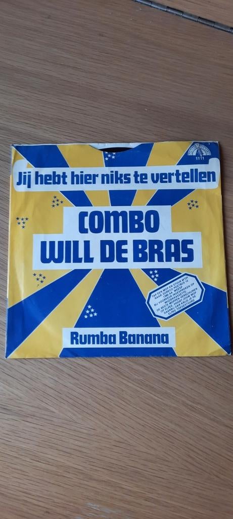 Combo Will De Bras, Jij hebt hier niets te vertellen, Ophalen of Verzenden, Zo goed als nieuw, Single