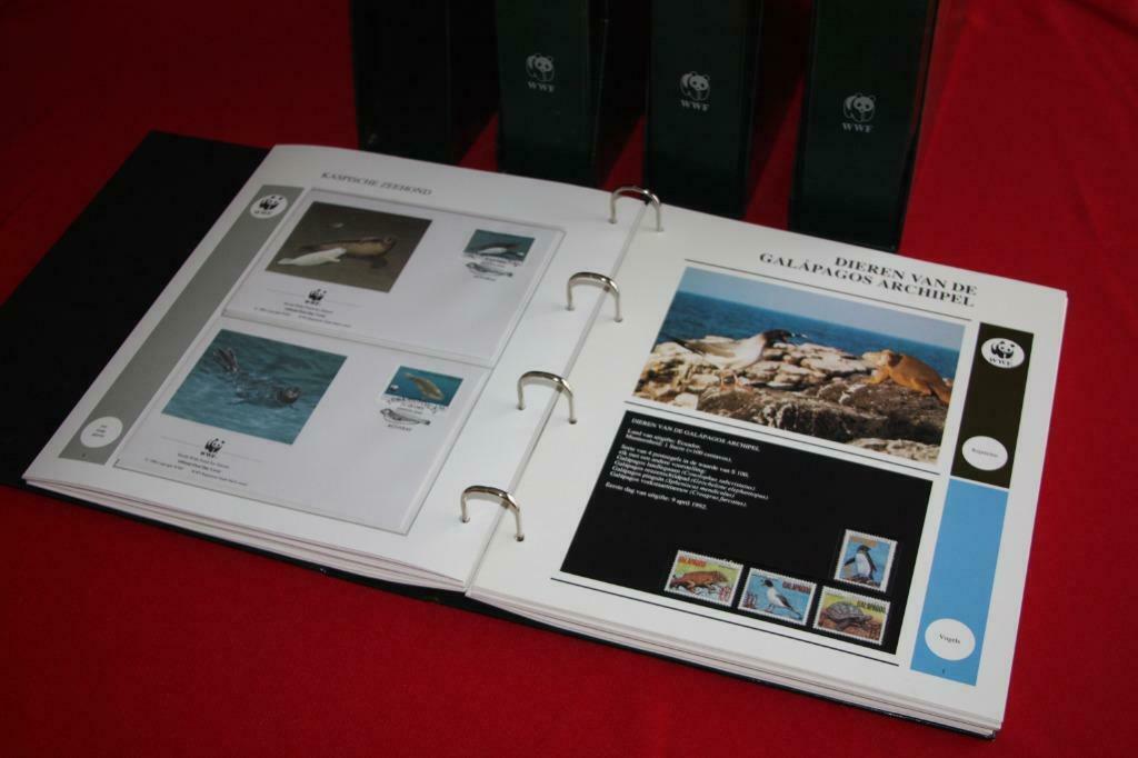 WWF mappen met echte Postzegels en FDC covers van Dieren, Postzegels en Munten, Ophalen of Verzenden, Postfris, Dier of Natuur