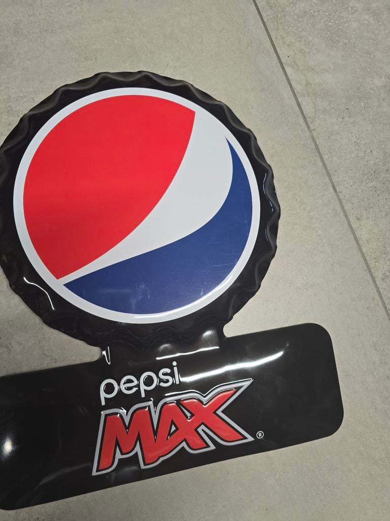 PEPSI MAX METALEN PLAAT, Verzamelen, Merken en Reclamevoorwerpen