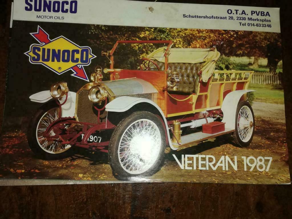 Oldtimer posters kalenders Sunoco, Ophalen, Zo goed als nieuw, Mercedes