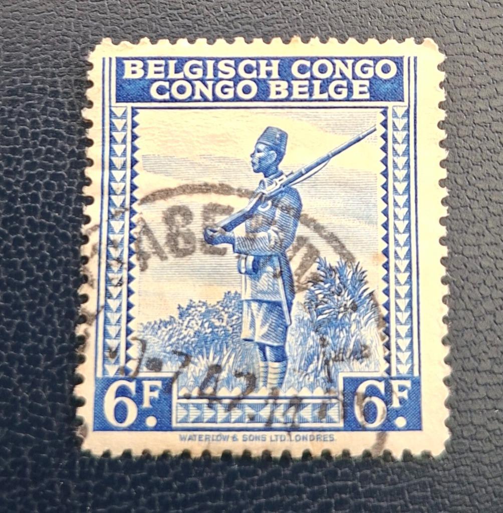 Timbre OBP 244 du Congo belge, Timbres & Monnaies, Enlèvement ou Envoi, Autres pays, Affranchi