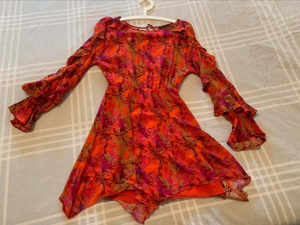 Jurk van Patrizia Pepe, Kleding | Dames, Jurken, Oranje, Zo goed als nieuw, Patrizia Pepe, Ophalen