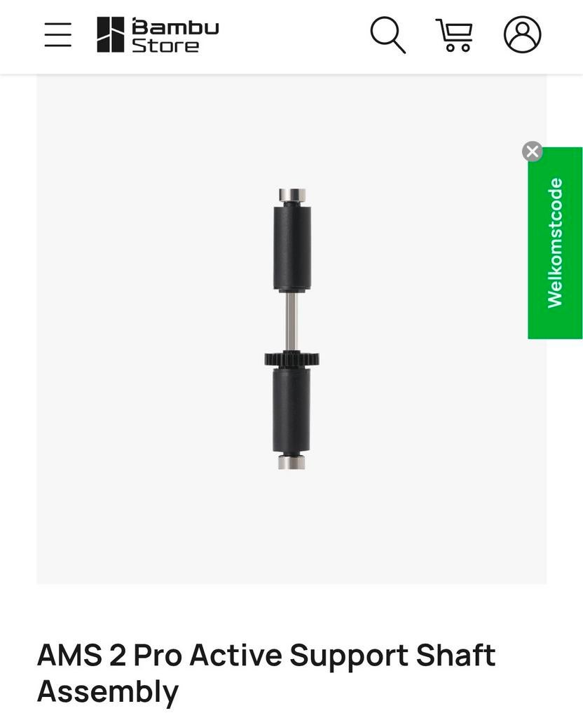 Bambu Lab AMS 2 Pro Active Support Shaft As, Ophalen of Verzenden