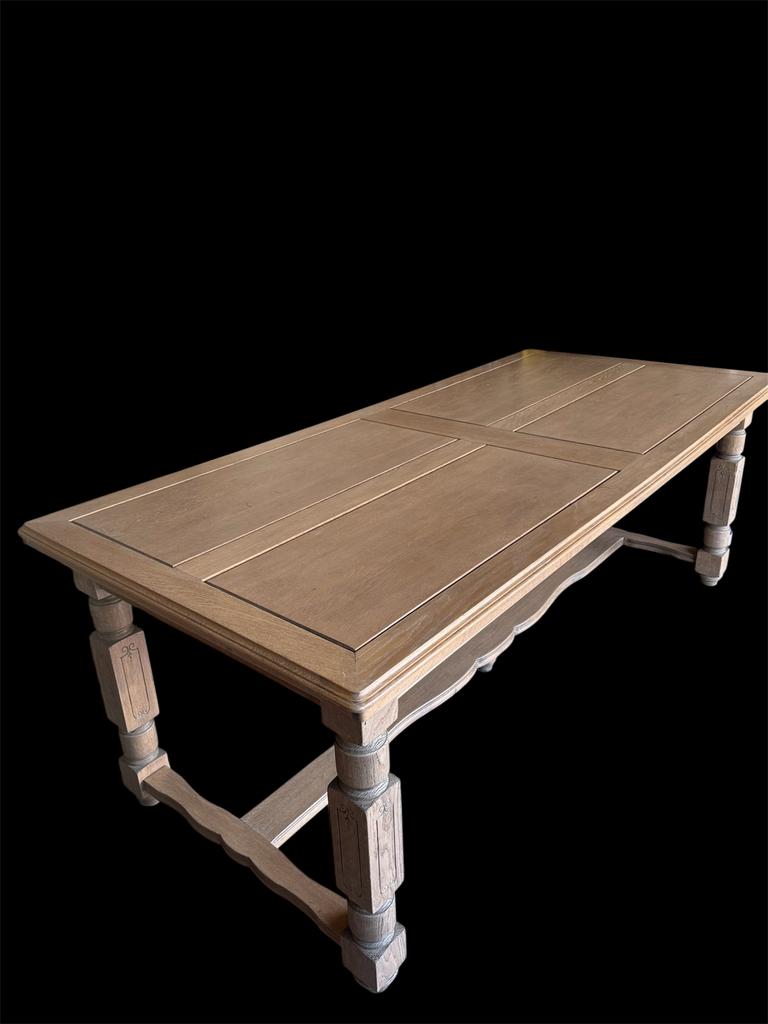 Grote boerentafel  220 cm lang en verlengbaar, Ophalen of Verzenden